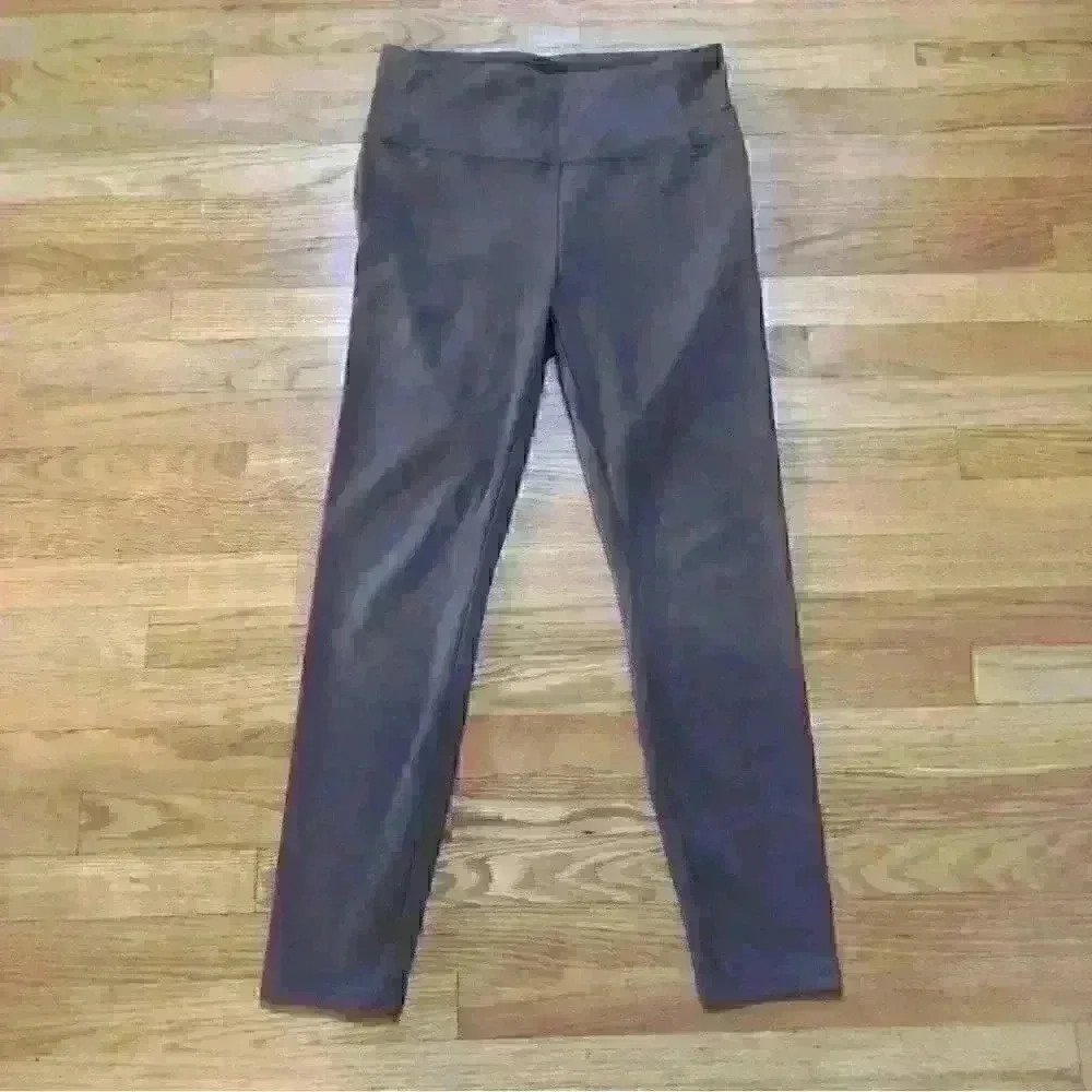 Hilary Radley  Legging Pull On Stretch Faux Suede High Waist Brown - Picture 6 of 10